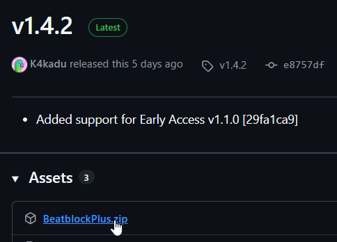 beatblock plus github releases page
