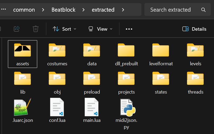 game files